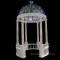 Beautiful hand carved statue column garden pavilion stone marble gazebo